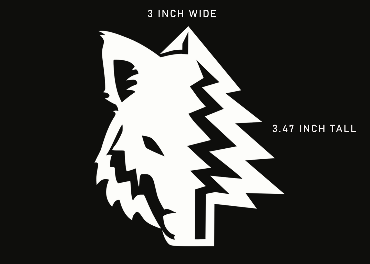 Brushmonster Wolf Sticker