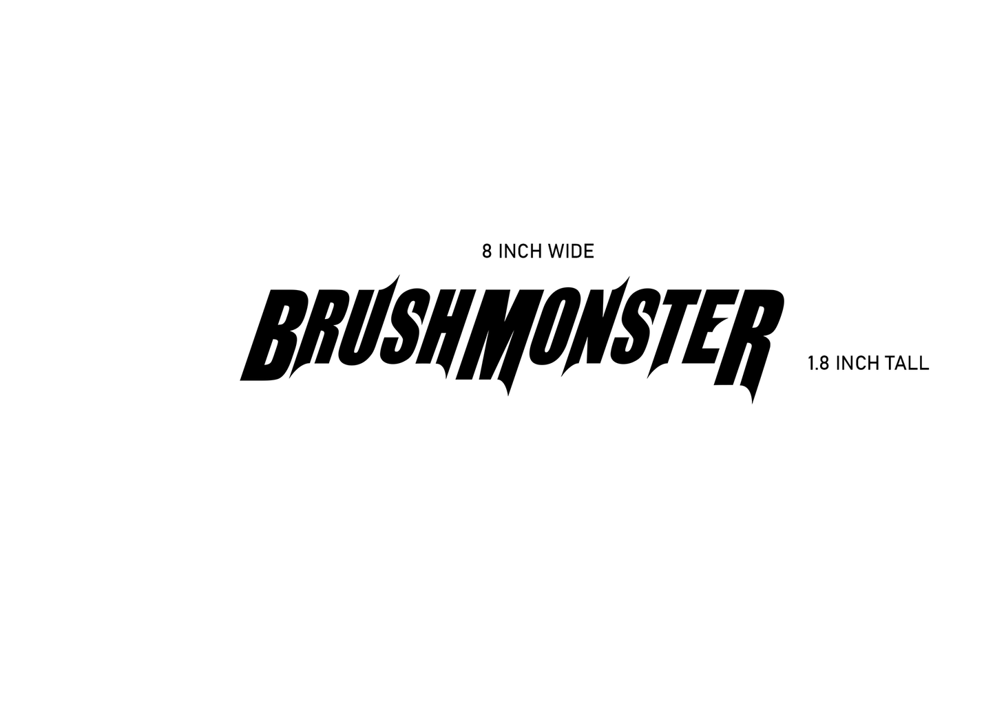 Brushmonster Sticker