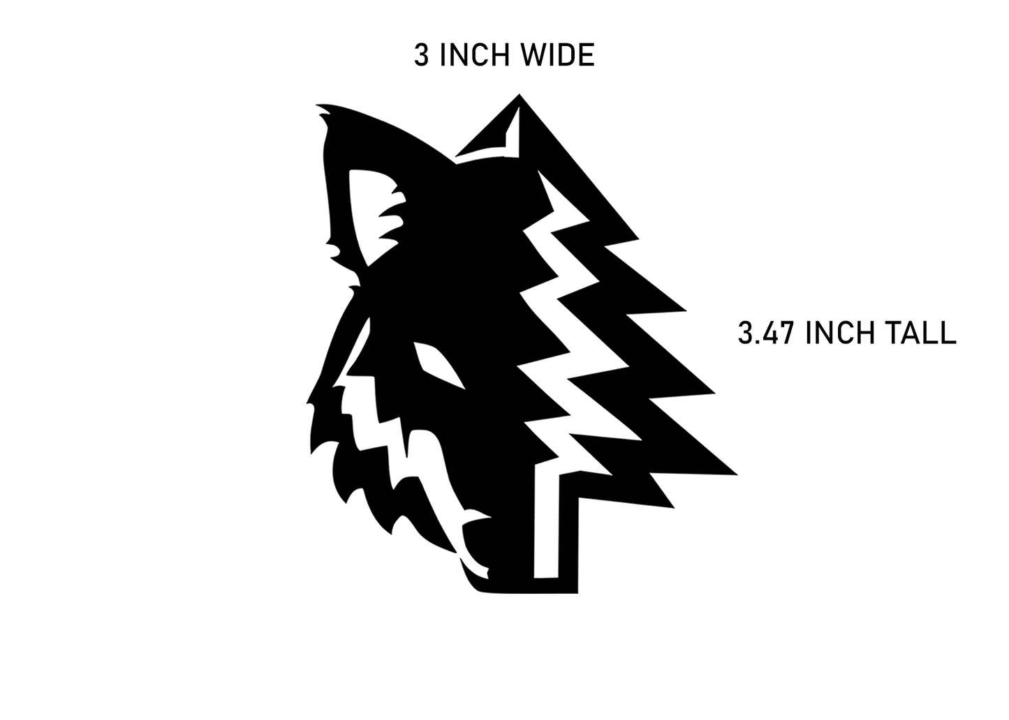 Brushmonster Wolf Sticker